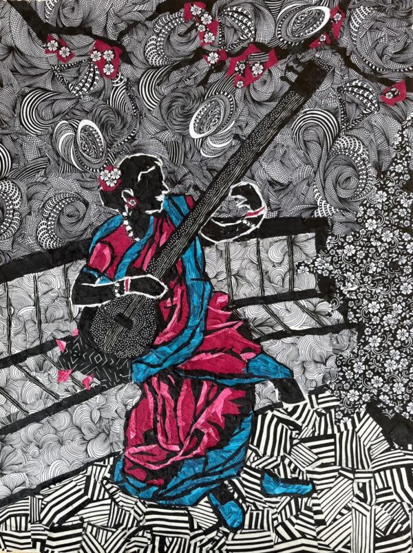 Woman with Sitar
