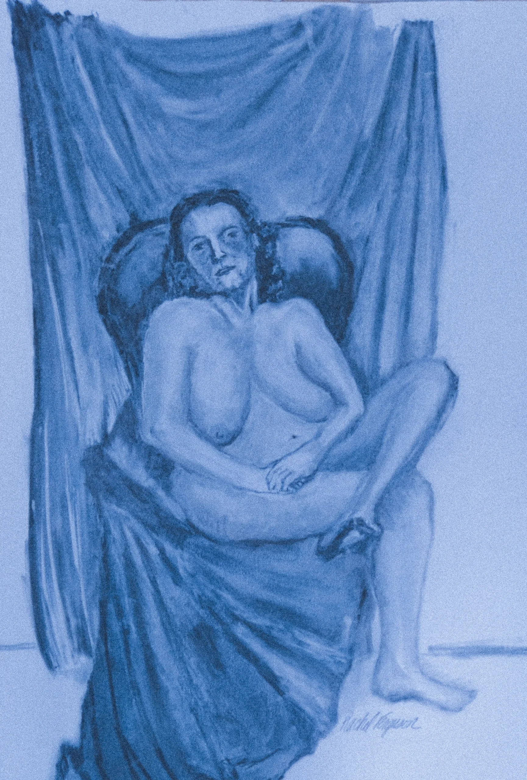 Not Today- Seated Female Nude