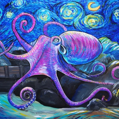 Octopus in the Starry Sea