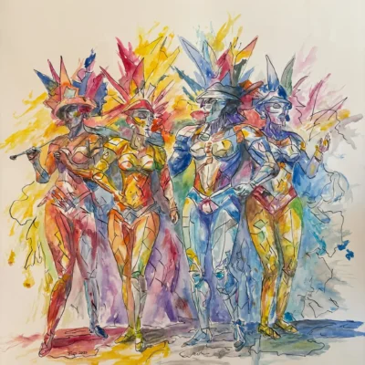 Samba Dancers by Eugen Serbanescu | TERAVARNA Marketplace