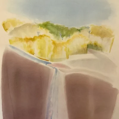 Waterfall at Base of Grotto