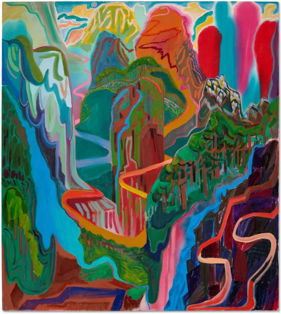 modern landscape painting by Shara Hughes