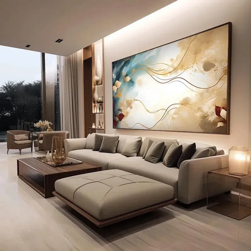 living room wall art scale of furniture